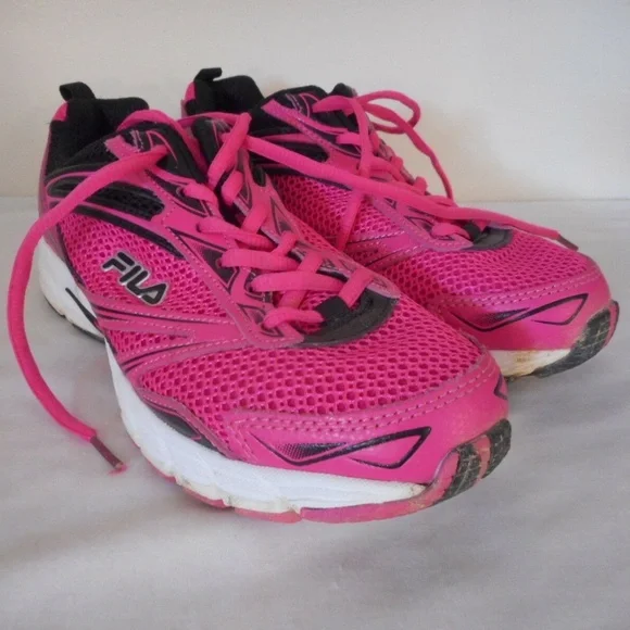 Fila Womens Pink / Black Athletic Shoes Sneakers - Picture 1 of 8